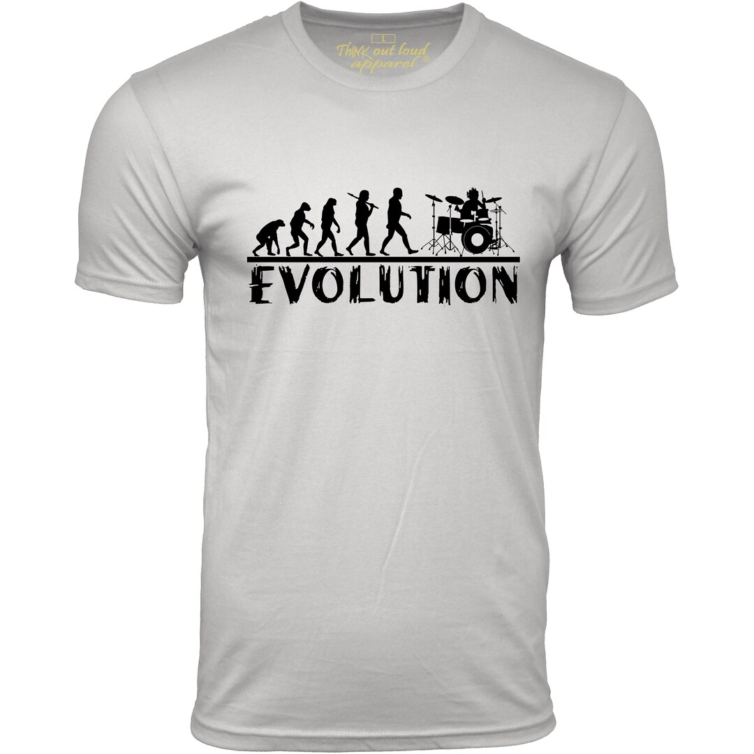Drummer Evolution T-Shirt - Awesome Drums Band Tee Gift Drummer Evolution T-Shirt - Awesome Drums Band Tee Gift